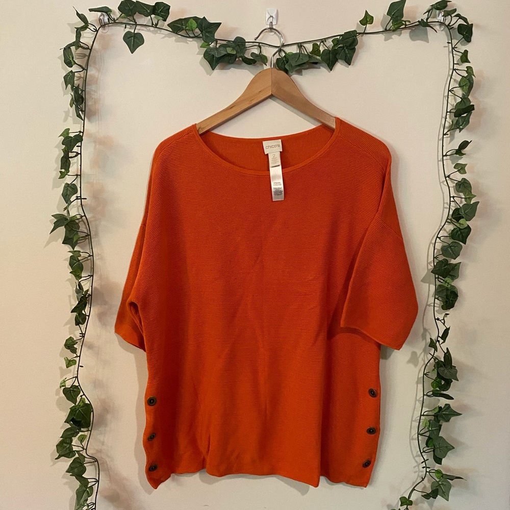 Chico’s Burnt Orange Sweater L